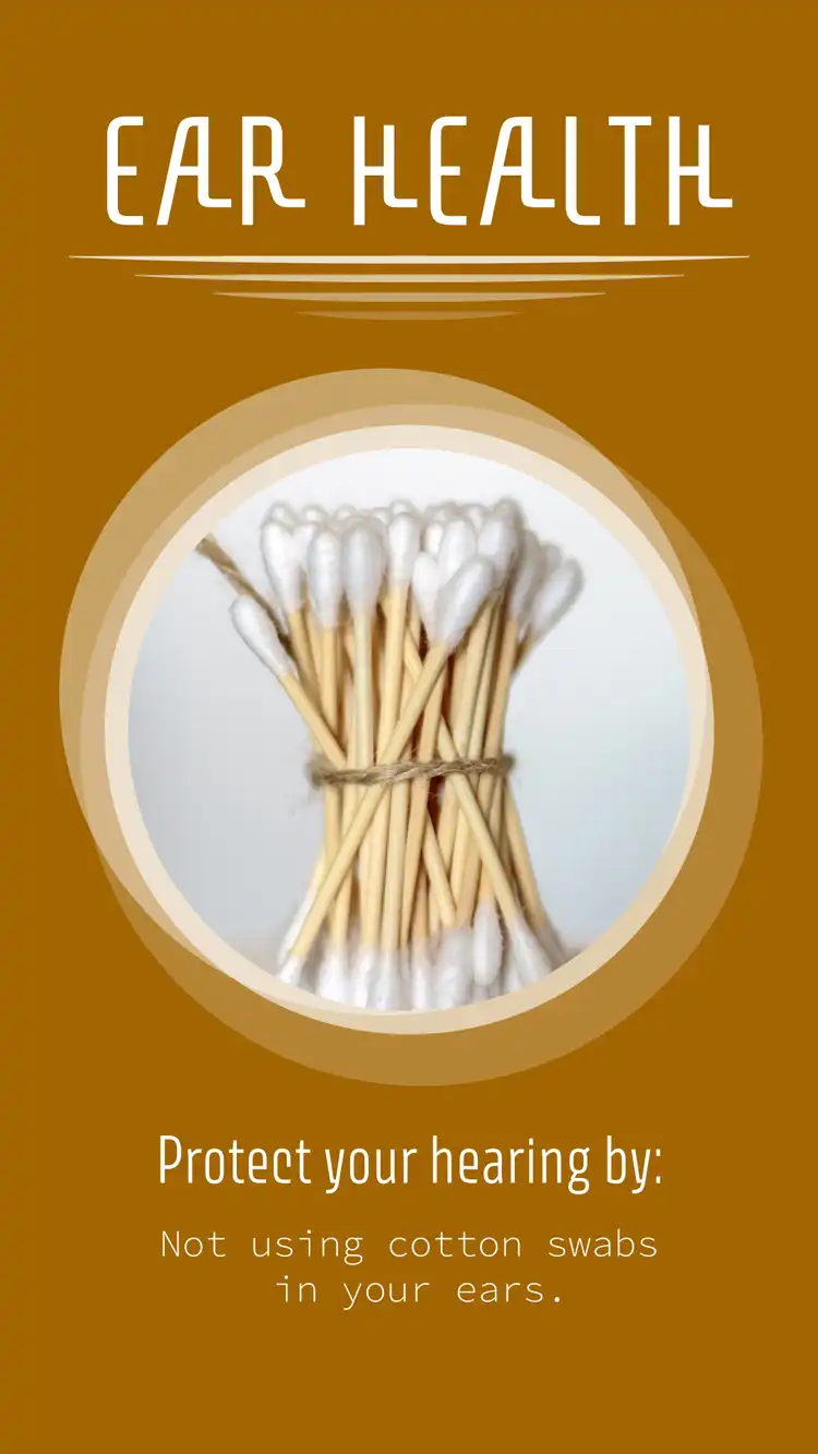 Ear Health  Cotton Swabs