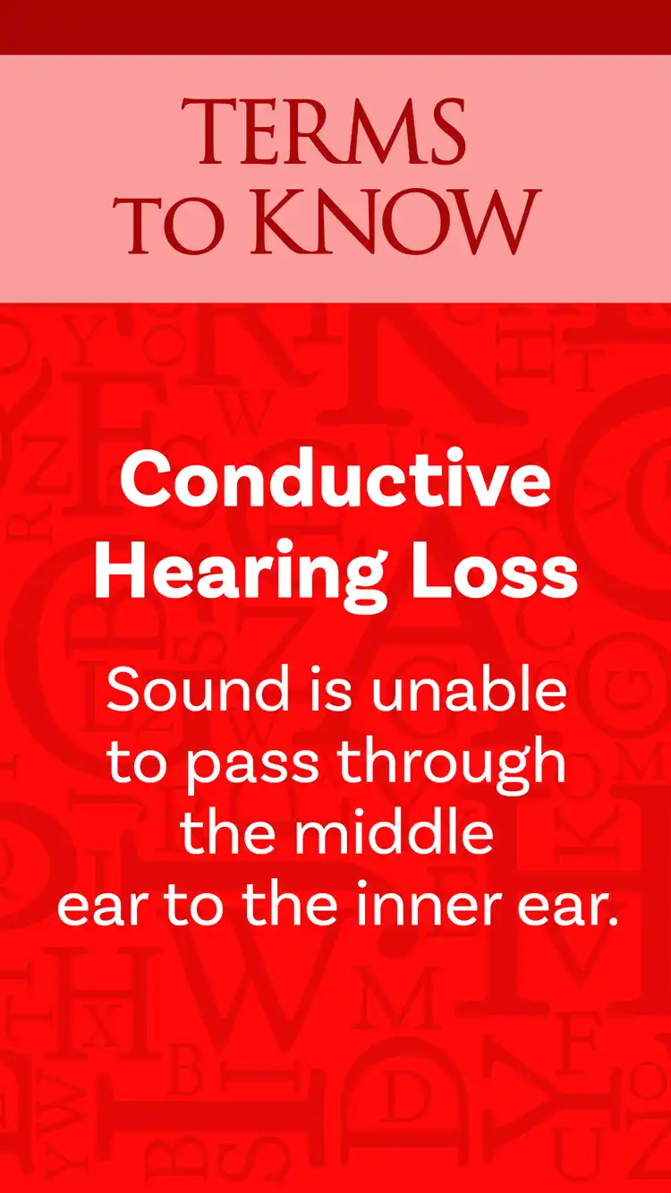 Ear Health  Terms Conductive
