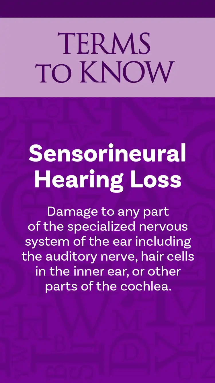 Ear Health  Terms Sensorineural