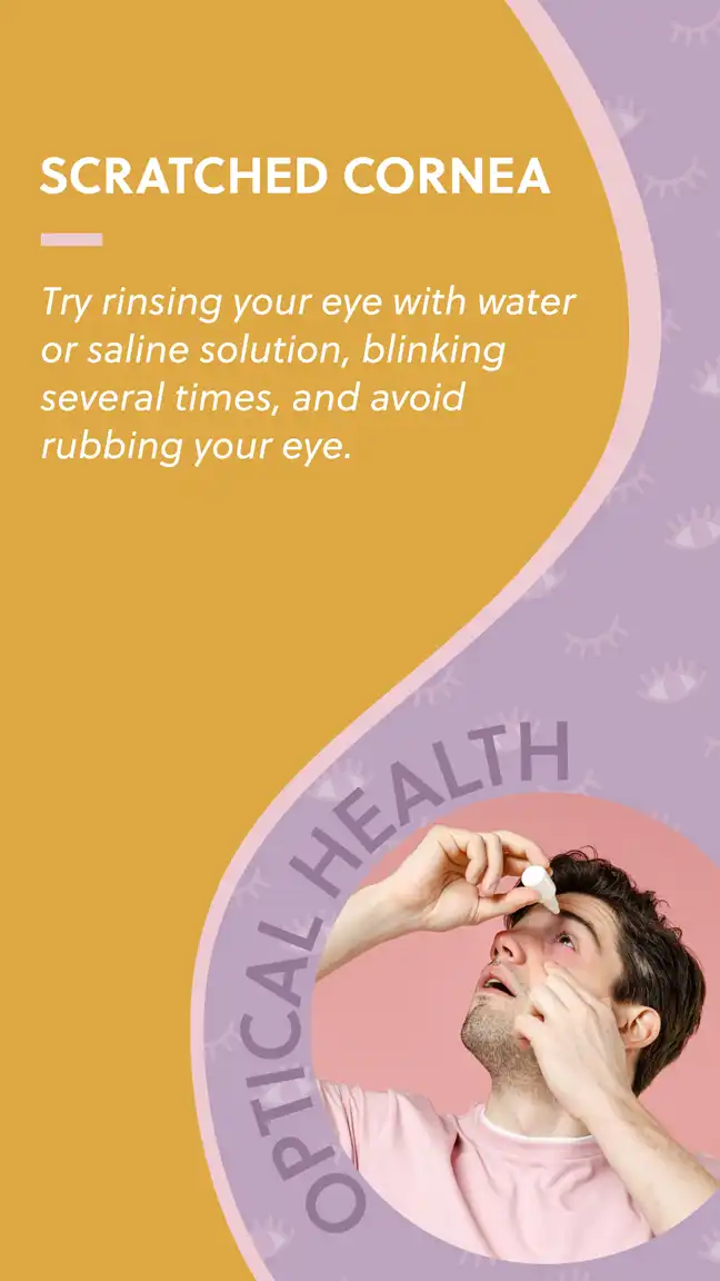 Optical  Scratched Cornea