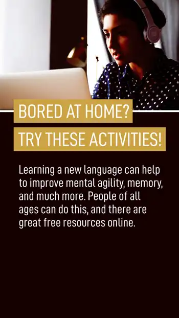 Bored At Home  Language