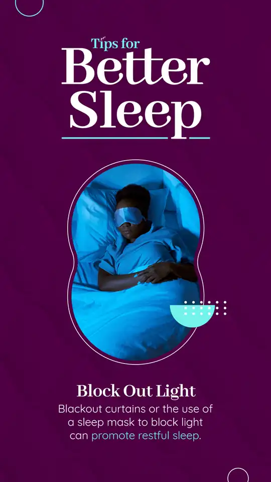 Better Sleep Tips  Block Out Light