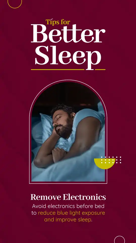 Better Sleep Tips  Remove Electronics