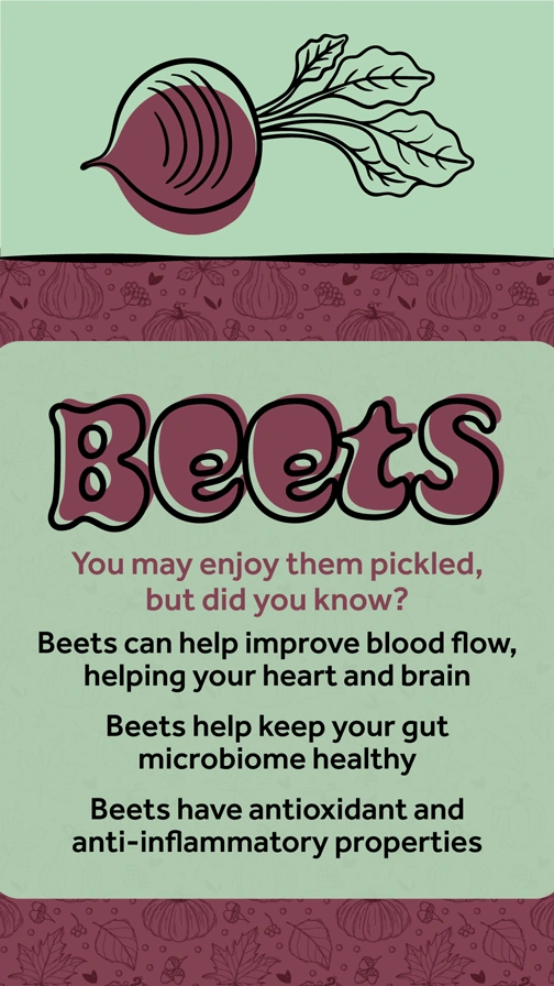 Fall Food Benefits  Beets