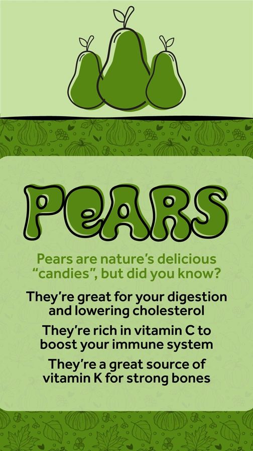 Fall Food Benefits  Pears