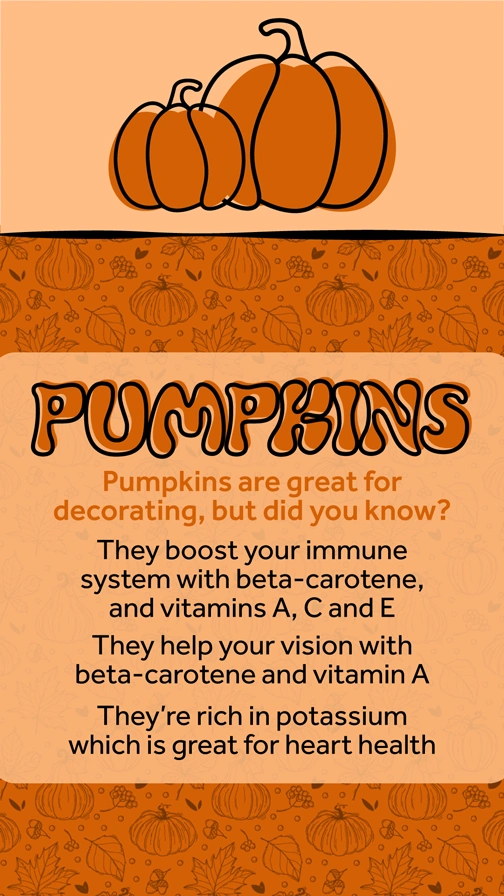 Fall Food Benefits  Pumpkins