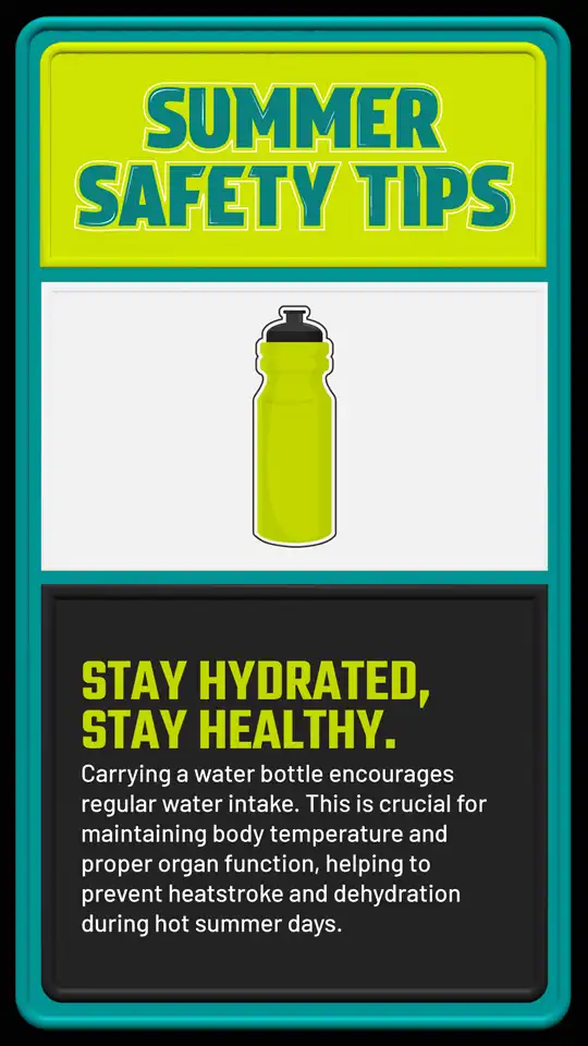 Summer Safety  Water Bottle