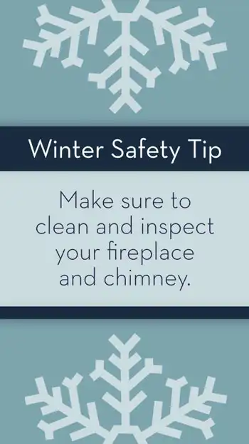 Winter  Fireplace Chimney