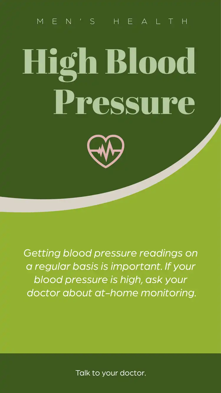 Mens Health  Blood Pressure Readings