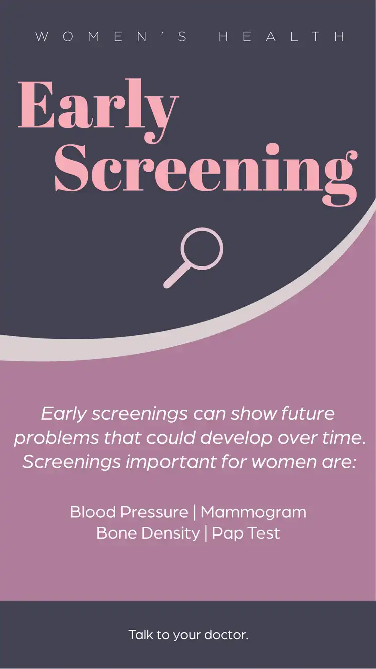 Womens Health  Early Screening