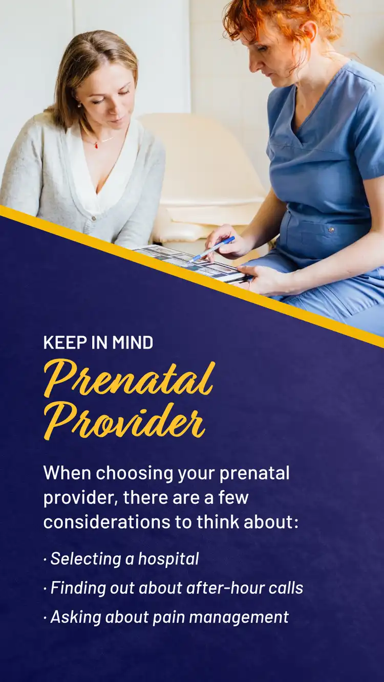 Womens Health  Prenatal Provider
