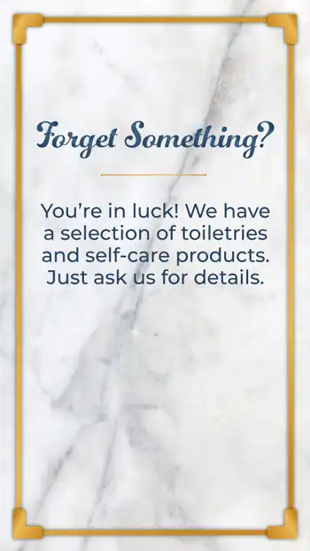 Guest Services  Toiletries
