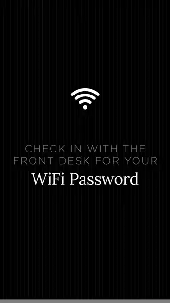 Guest Services  Wi Fi P W 01