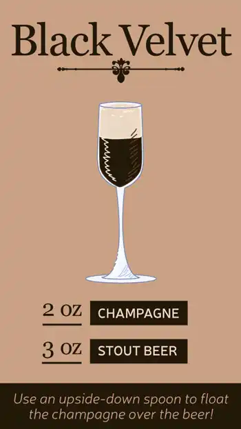 Wine Recipes  Black Velvet