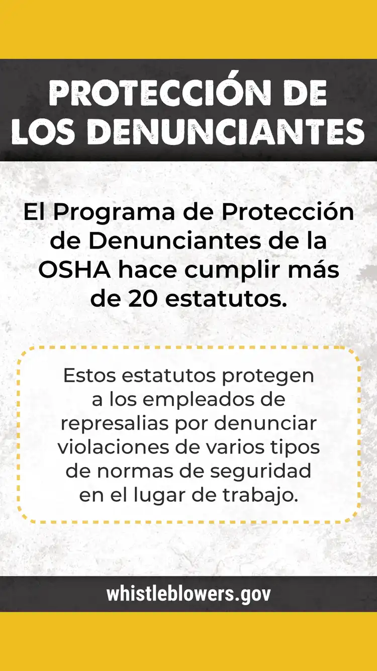 SP OSHA  Whistleblowers